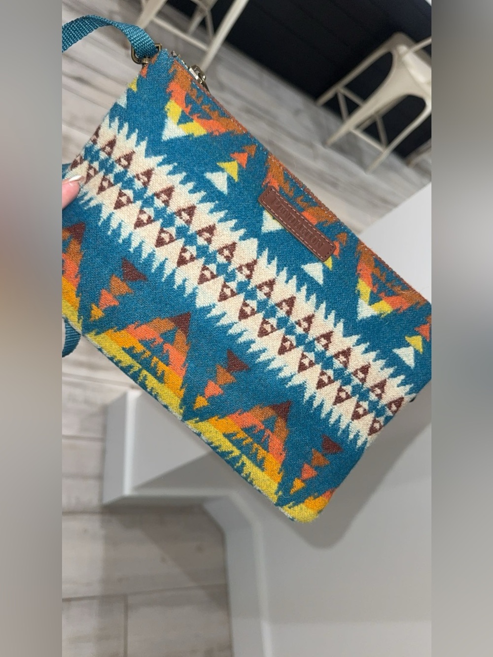 Pendleton Wool Aztec Pattern Crossbody Bag👛✨